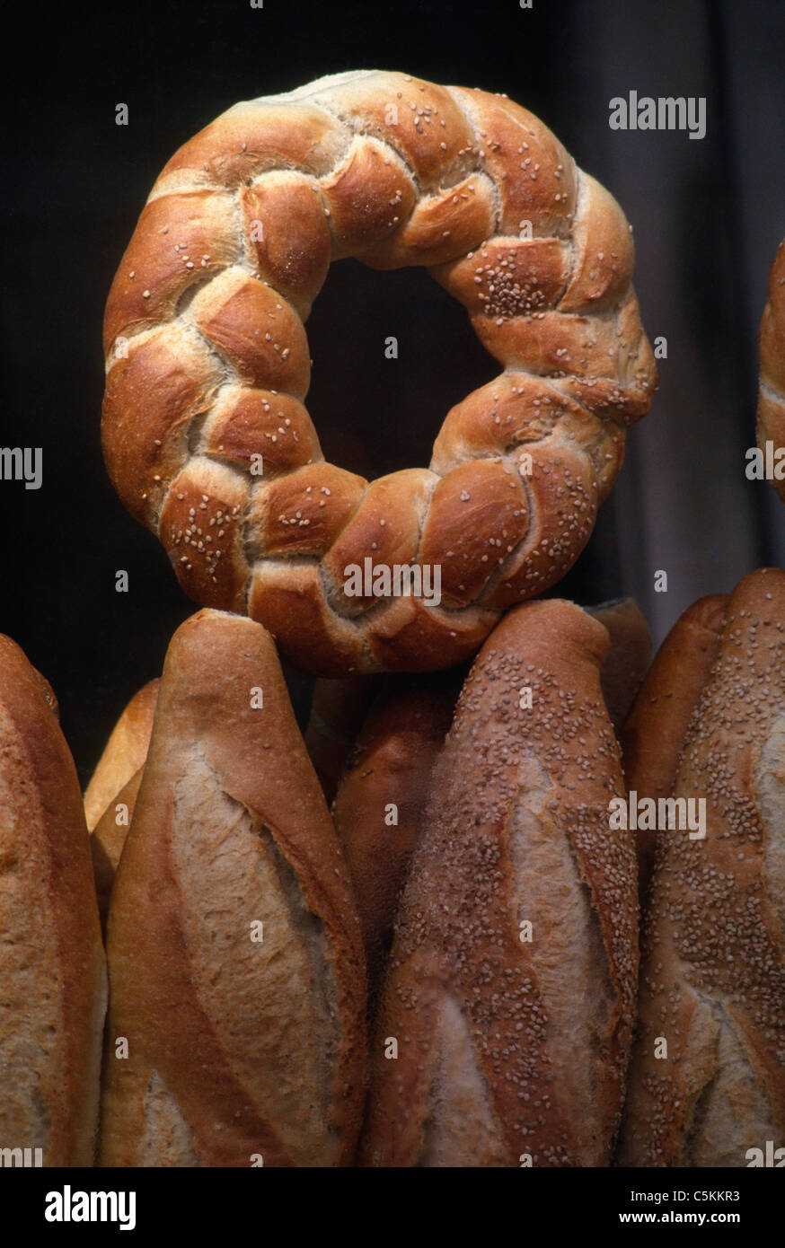 Brot-Display, SoHO, NYC Stockfoto