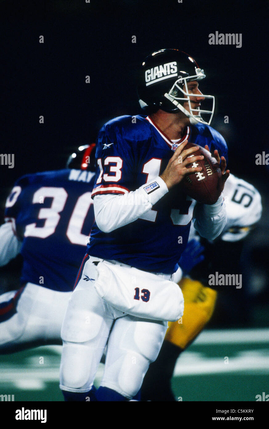 Kent Graham, Riesen Vs Packers Stockfoto Kent Graham, Riesen Vs Packers Stockfoto