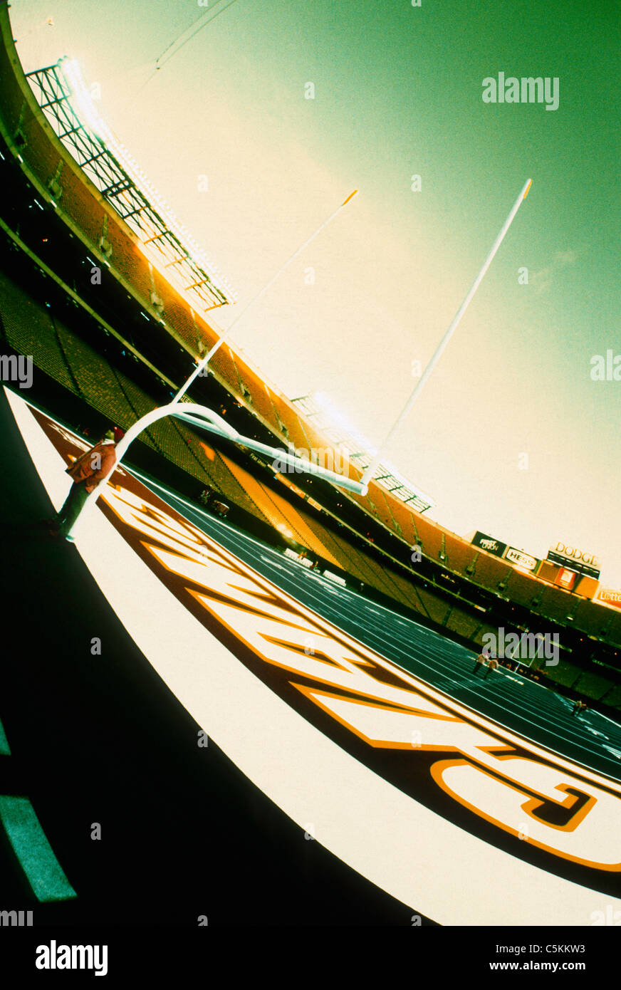 Torpfosten, Giants Stadium, East Rutherford, NJ Stockfoto