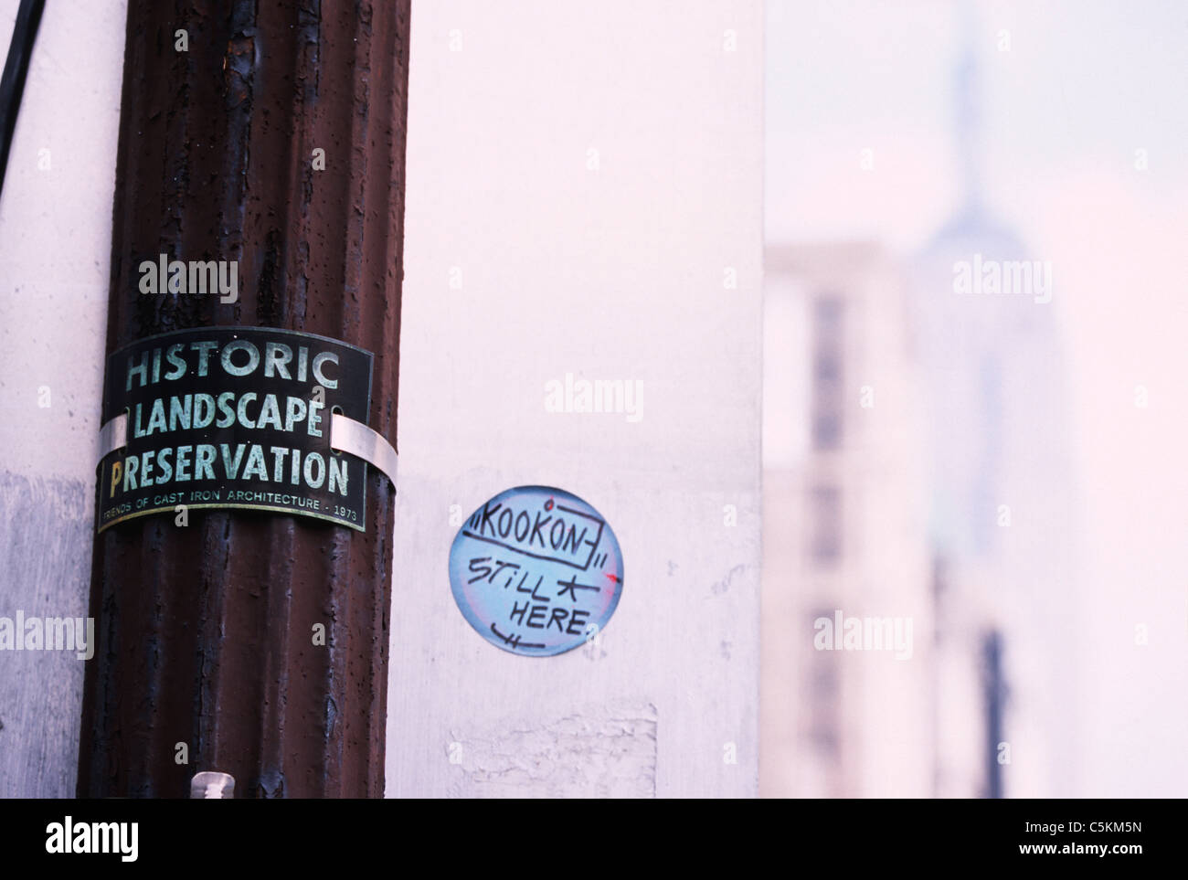 Erhaltung der historischen Landschaft und das Empire State Building, New York Stockfoto