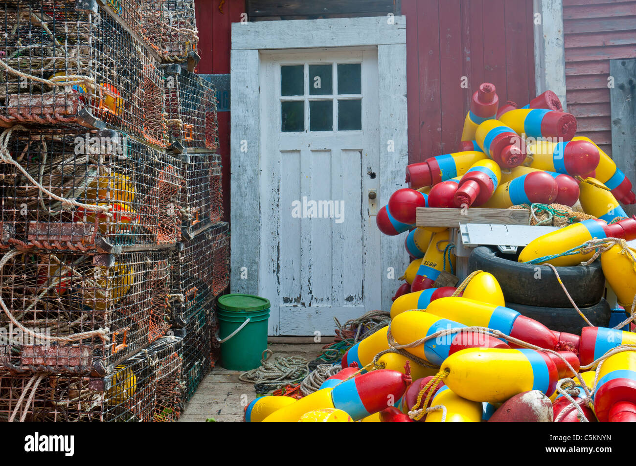 Stadt von Stonington Maine USA Stockfoto