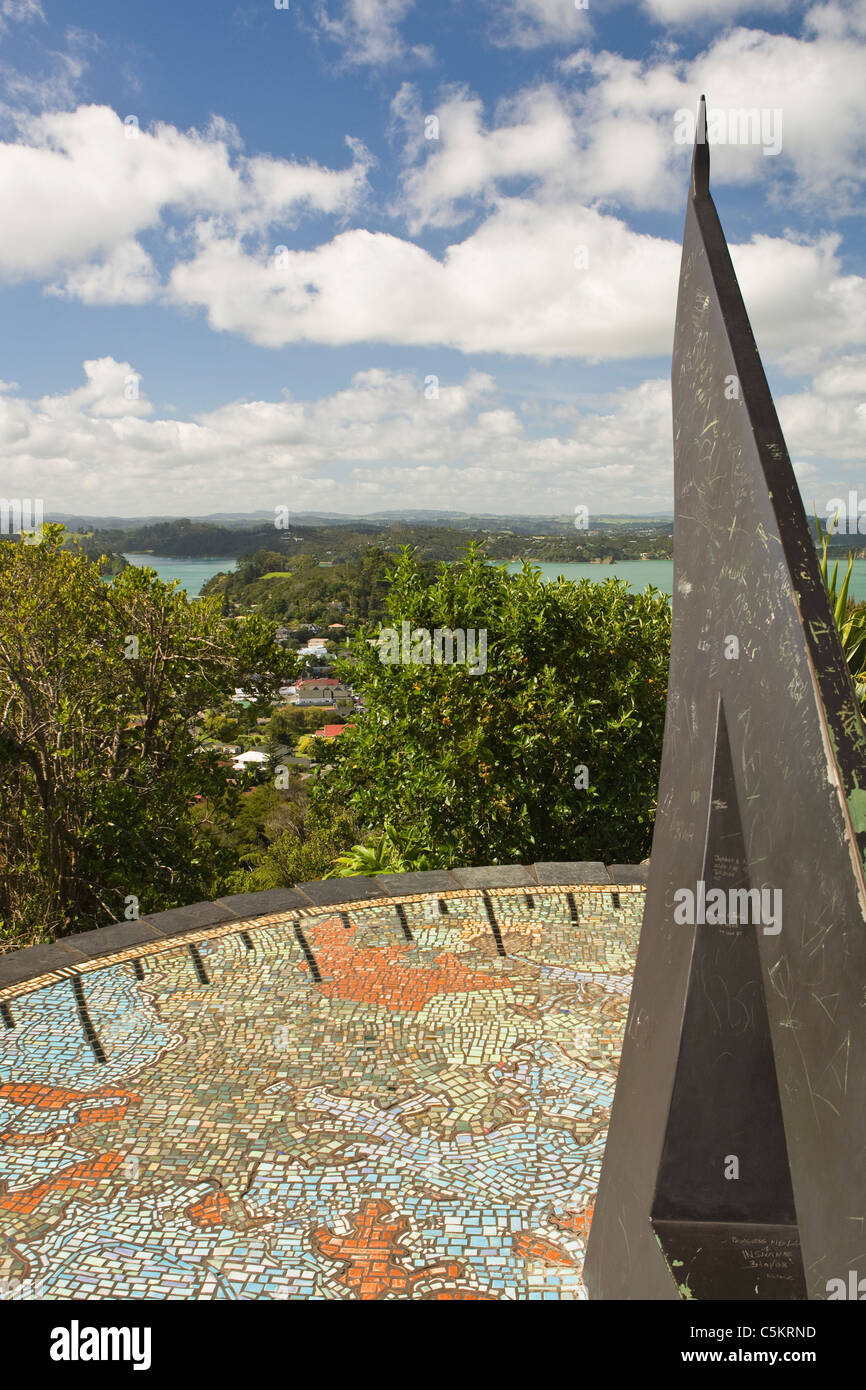 Stadt von Russell die Nabe und Hauptstadt während der frühen Kolonialzeit war.  Südlichen Ende der Bay of Islands in Neuseeland. Stockfoto