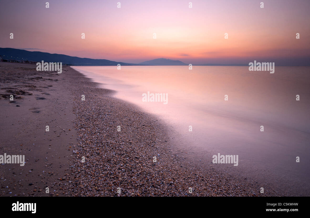 Nea Vrasna, Griechenland, Juli, Sommer, in den frühen Morgenstunden. Stockfoto