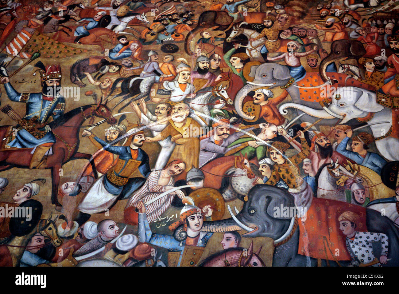 Chehel-Sotun Palast (17. Jahrhundert), Isfahan, Iran Stockfoto