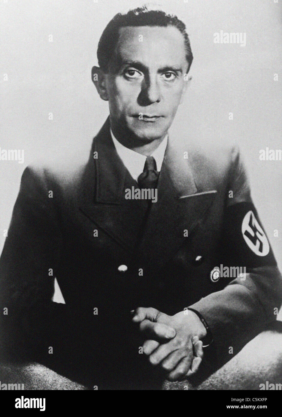Joseph Goebbels deutscher Kriegs-Minister von Propaganda aus dem Archiv des Pressedienstes Portrait Stockfoto