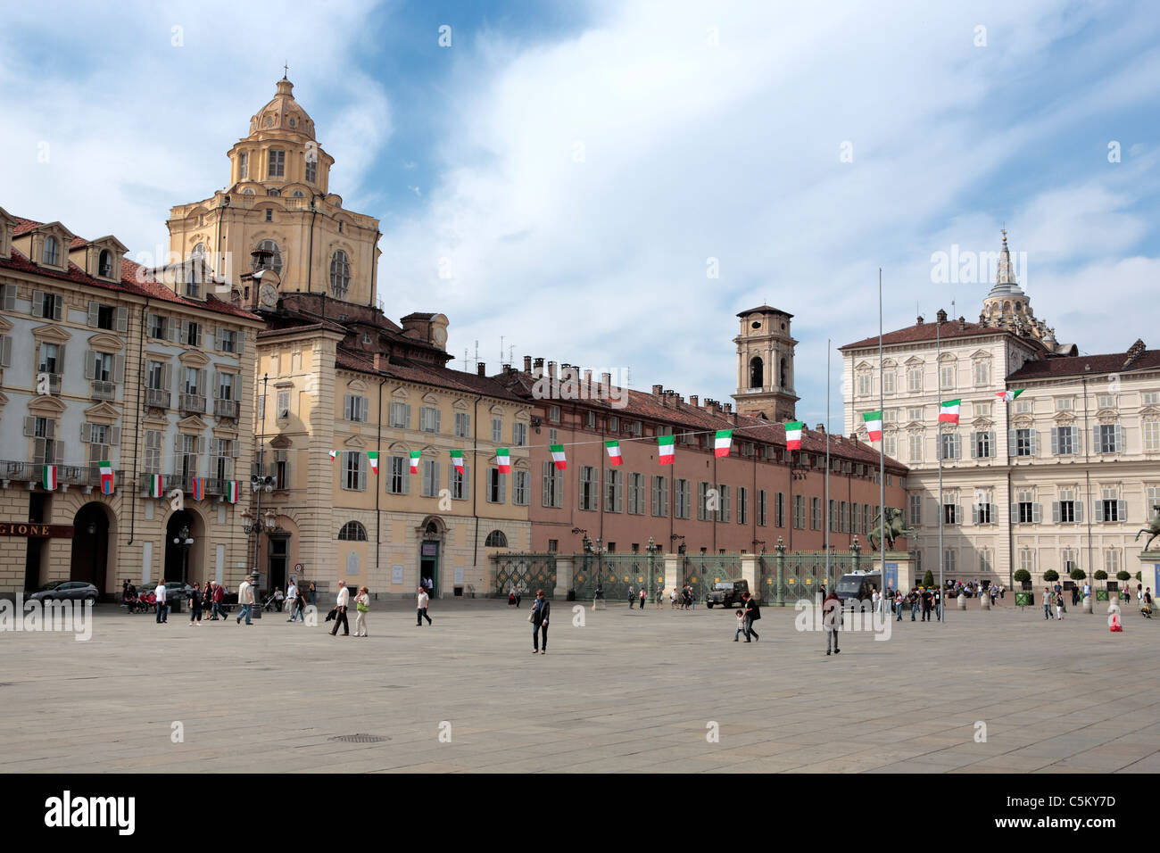 San Lorenzo Kirche, Turin, Piemont, Italien Stockfoto