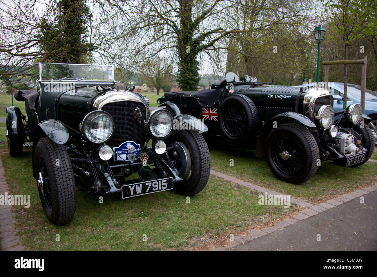 Bentley Oldtimer Autos, spezielle Sportwagen Stockfoto