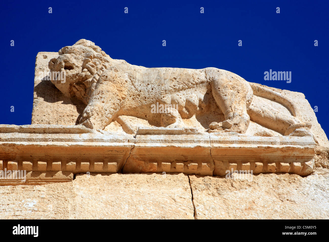 Palast Qasr al Abd in der Nähe von Irak al Amir (2. Jh. v. Chr.), Jordanien Stockfoto