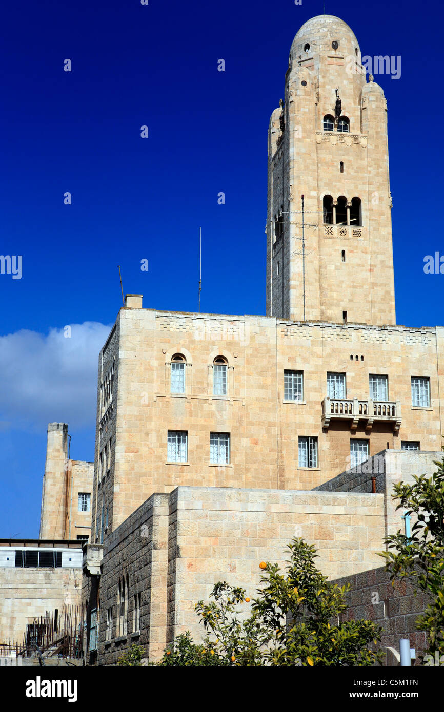 YMCA-Gebäude (1928-1933), Jerusalem, Israel Stockfoto