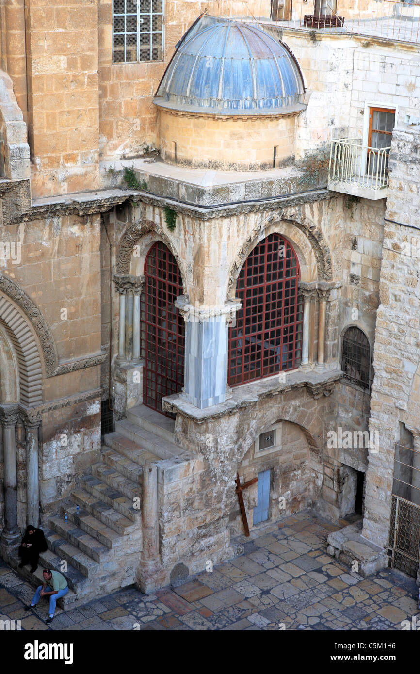Heiligen Sepulchre Kirche (12. Jahrhundert), Jerusalem, Israel Stockfoto