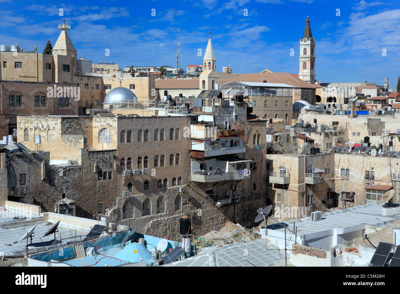 Blick auf die Stadt, Jerusalem, Israel Stockfoto