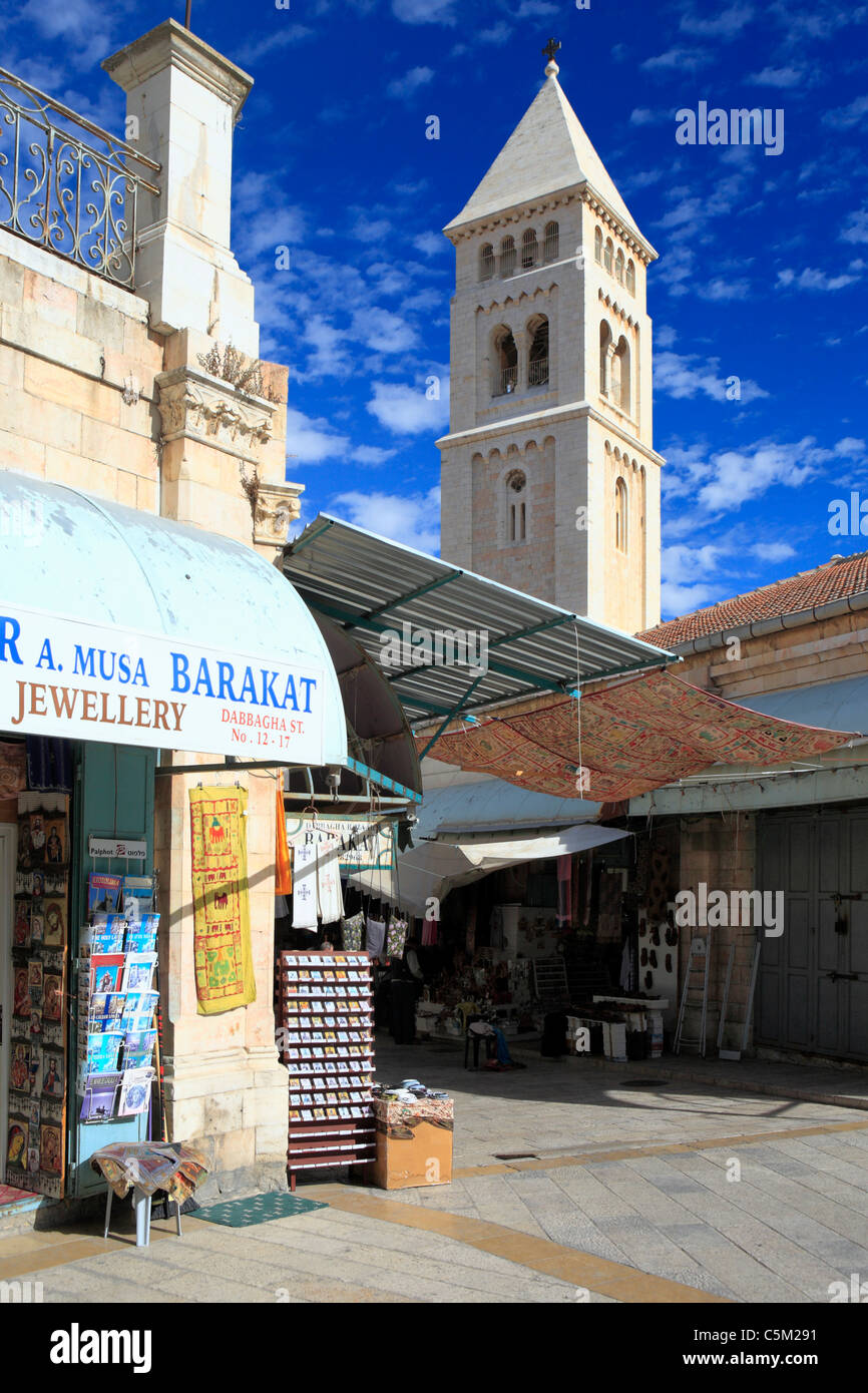 Muristan Bereich, Jerusalem, Israel Stockfoto