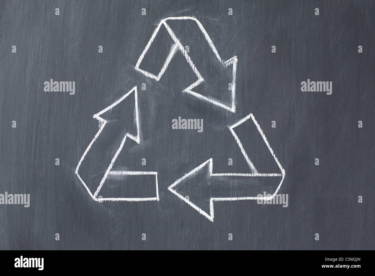 Vektor-Recycling-Symbol gezogen Stockfoto