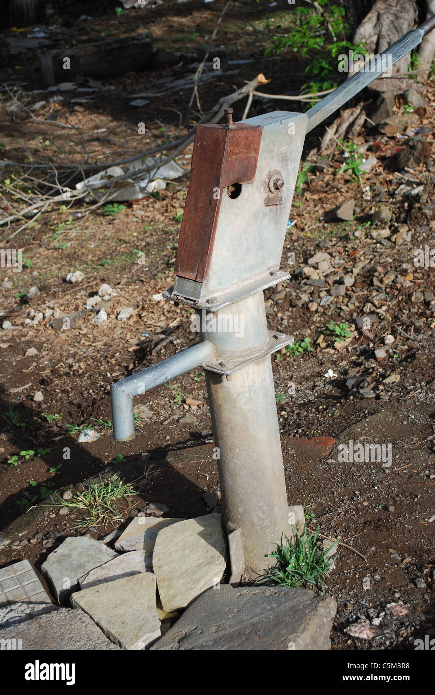 Handpumpe Stockfoto
