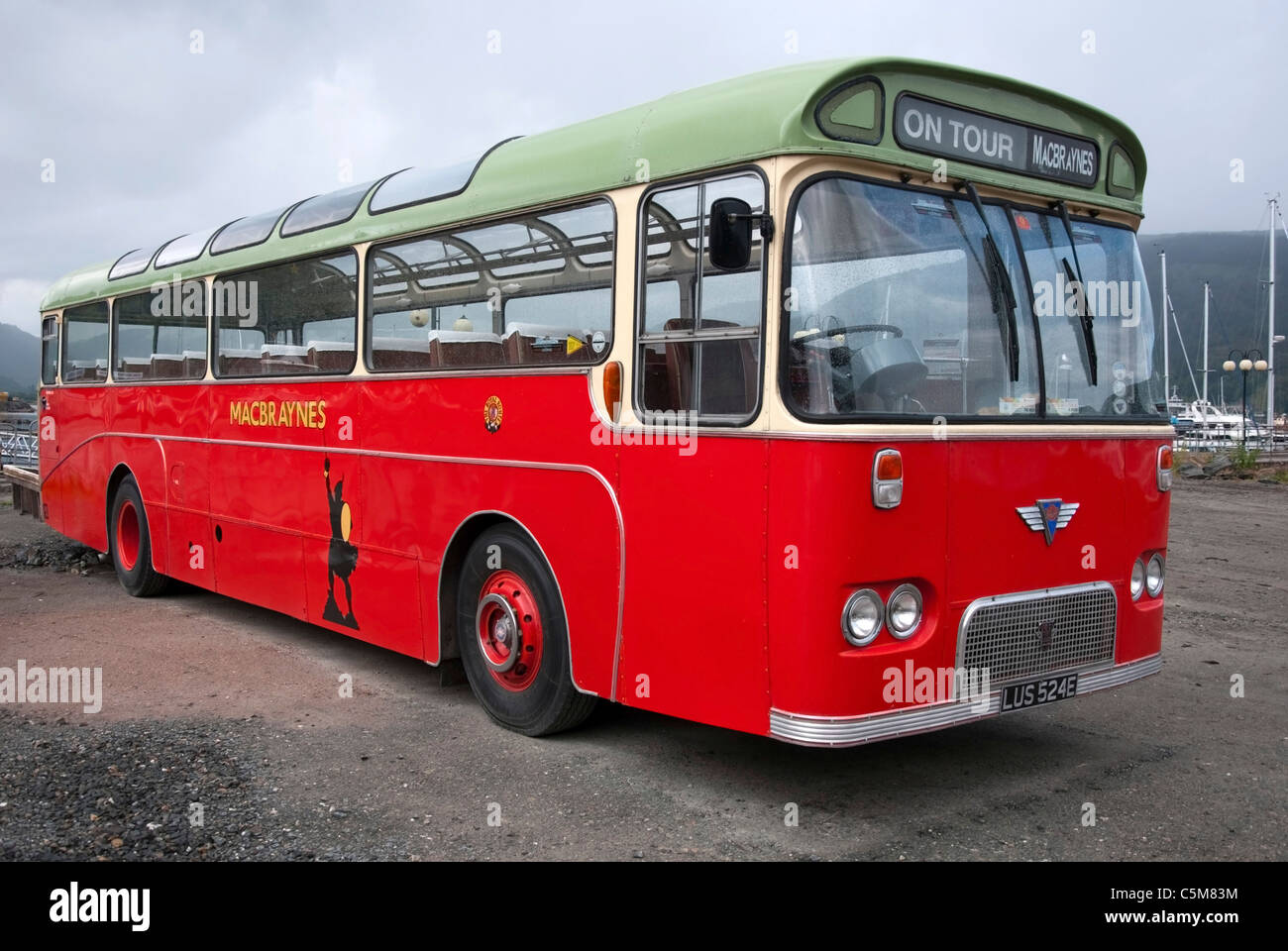 1967 AEC Reliance Duple bodied Bus Trainer Macbraynes Stockfoto