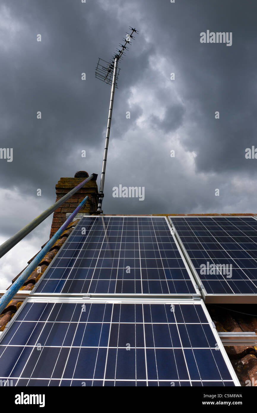UK-Solaranlage Stockfoto