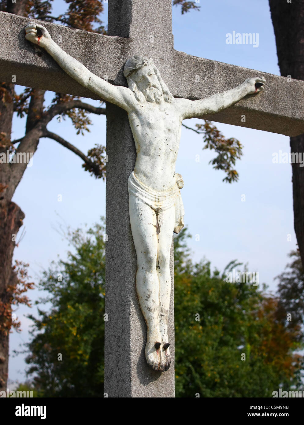 Jesus Christus gekreuzigt – Symbol der Liebe Gottes Stockfoto