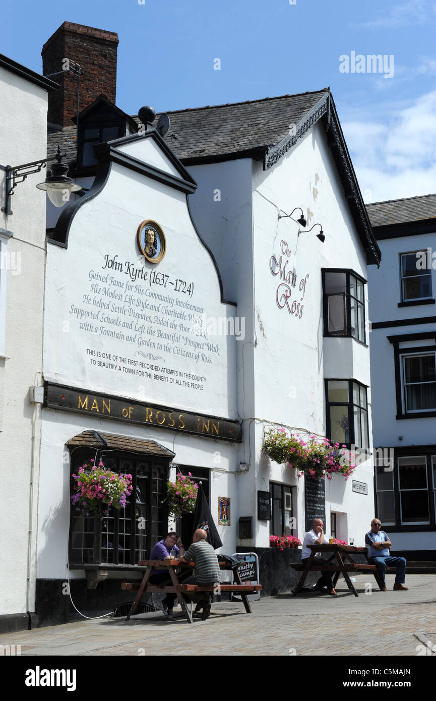 Der Mann von Ross Gasthof Ross-on-Wye Herefordshire Uk Stockfoto