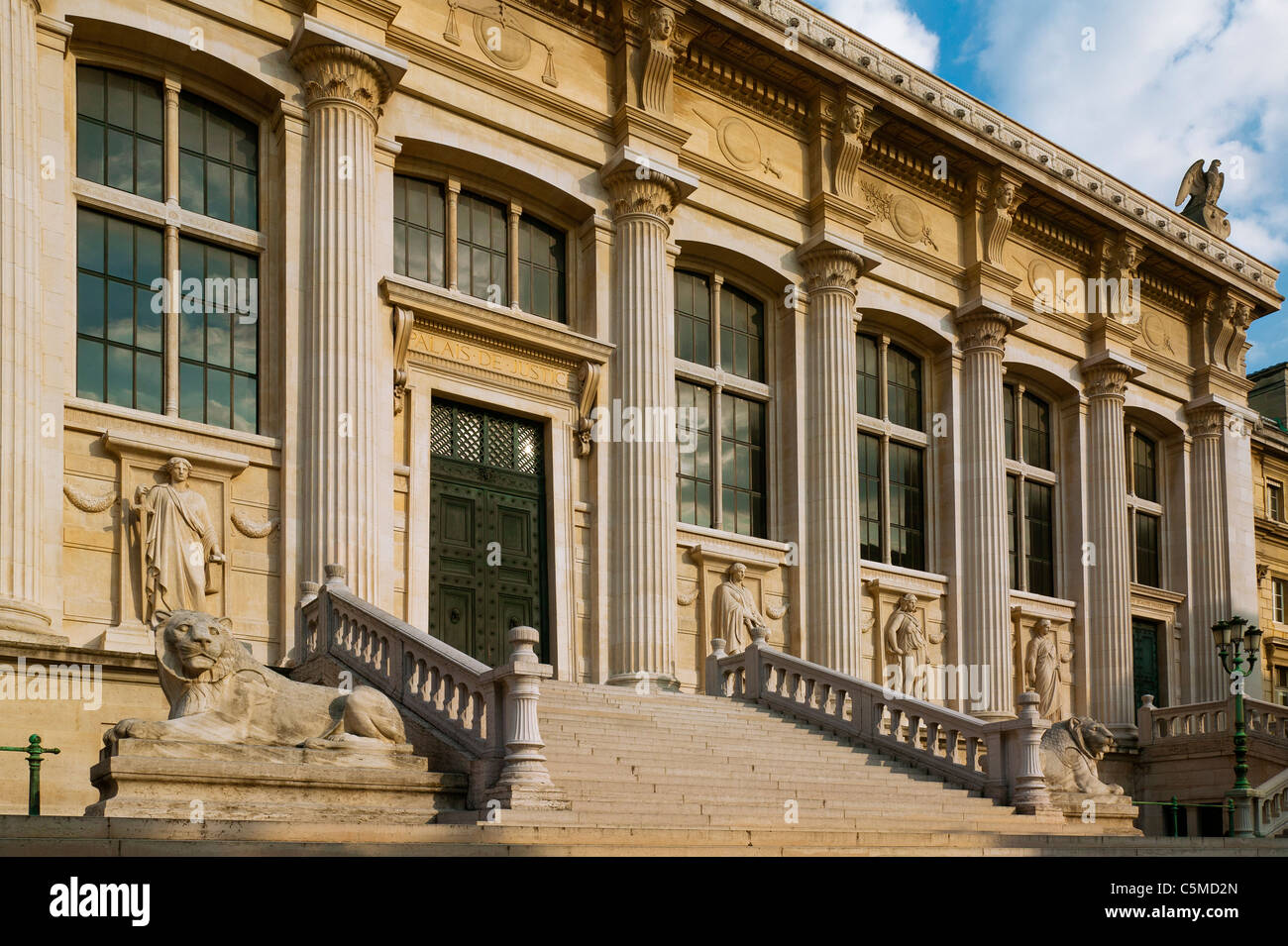Gerichtsgebäude in Paris, Frankreich Stockfoto