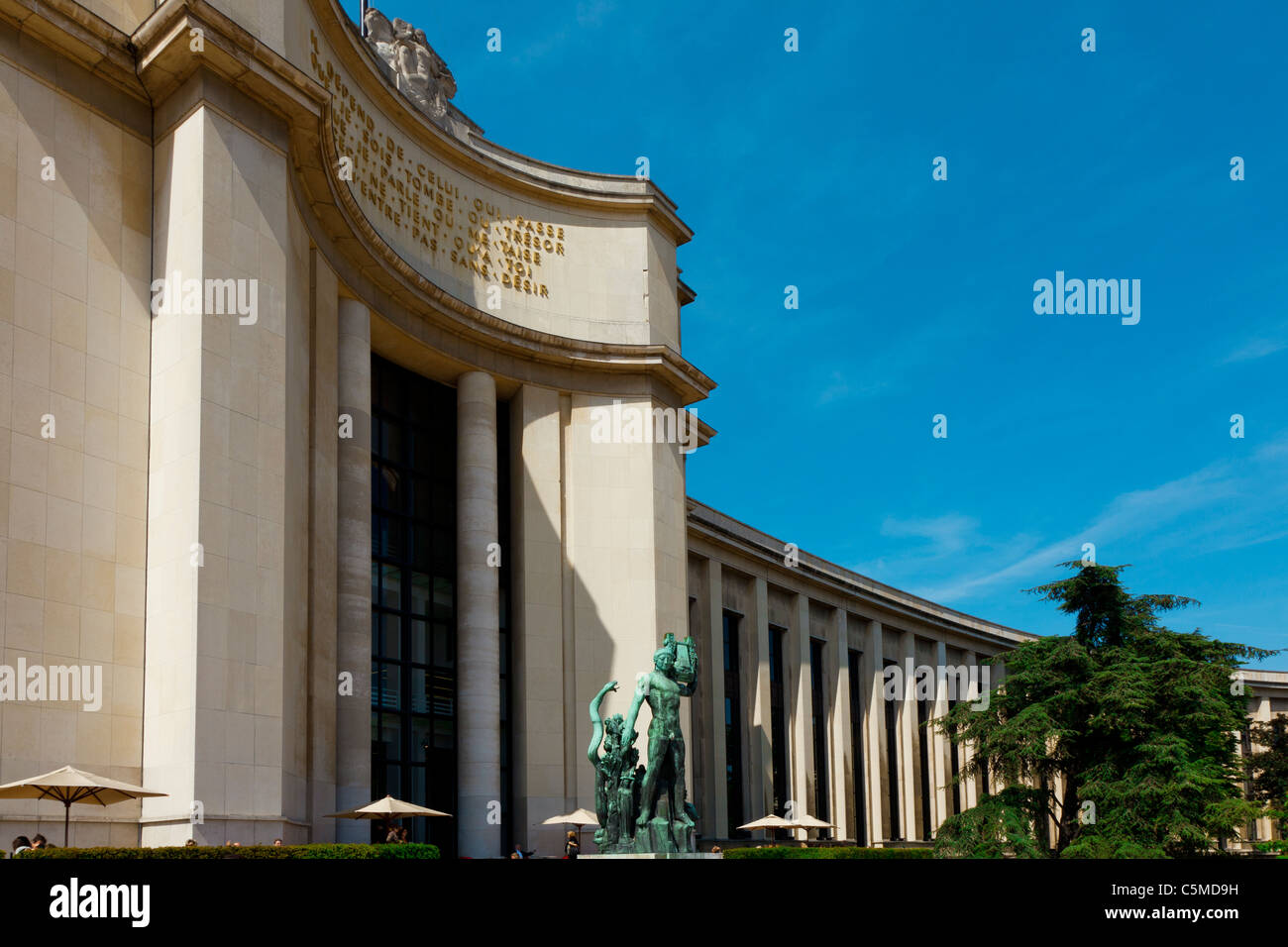 Das Trocadero Gebäude, Paris, Frankreich Stockfoto