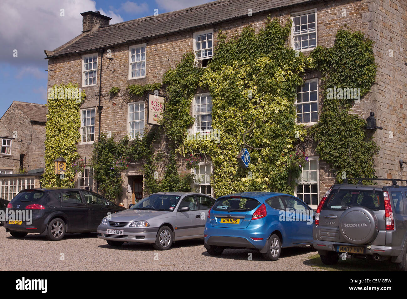 Die Rose und Krone Hotel in Rolmaldkirk, County Durham Stockfoto