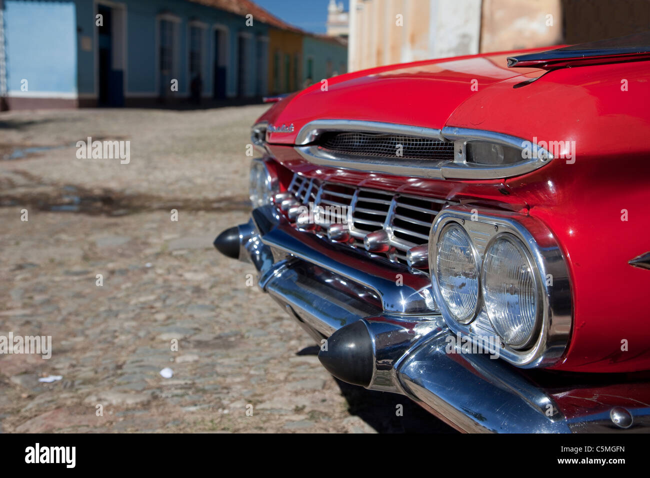 Trinidad, Kuba. Chevrolet Impala 1959. Stockfoto