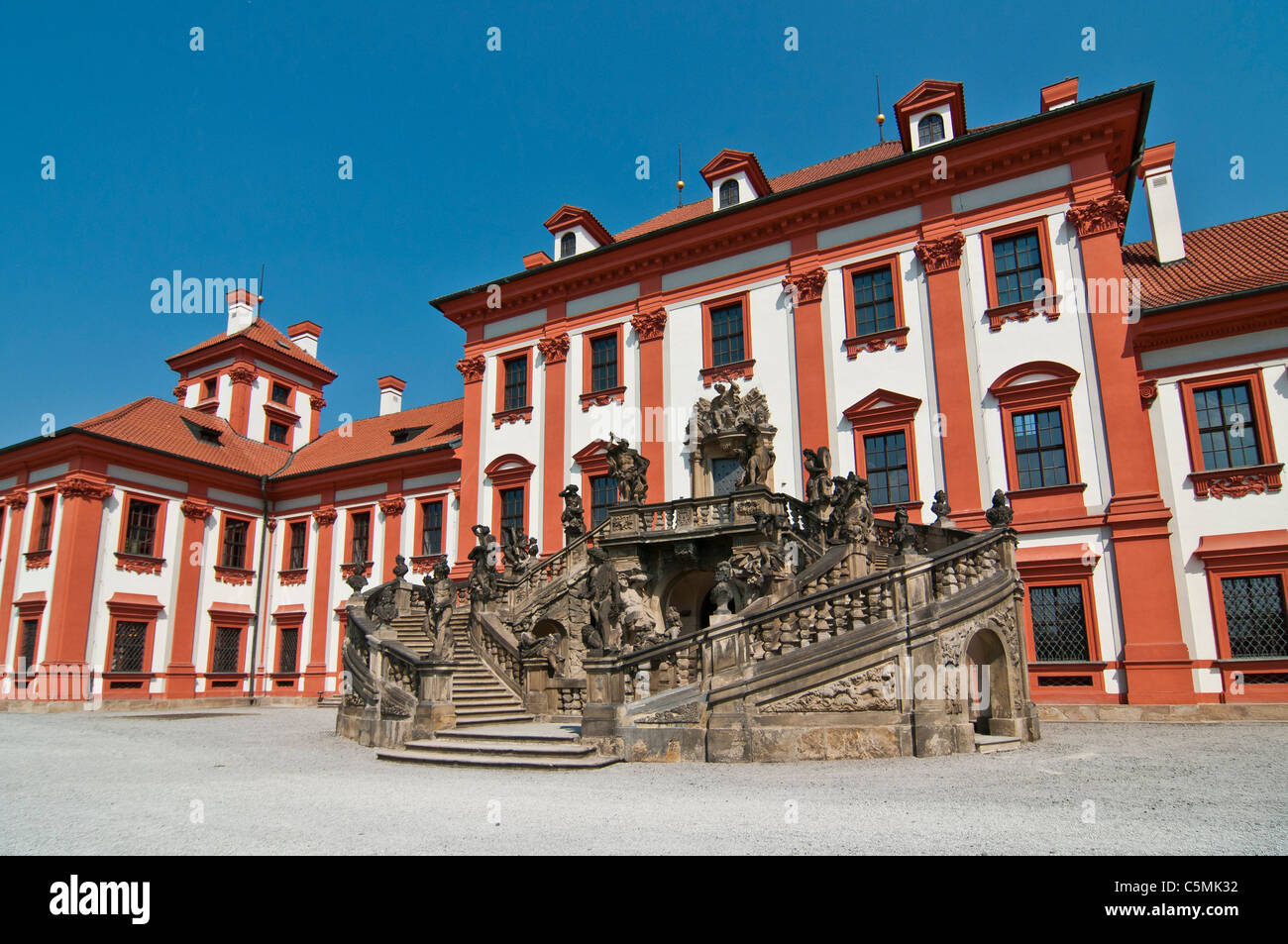 Schloss Troja, Prag, Böhmen, Tschechische Republik | Schloss Troja, Prag, Boehmen, stilsicheren Oder Tschechische Republik Stockfoto