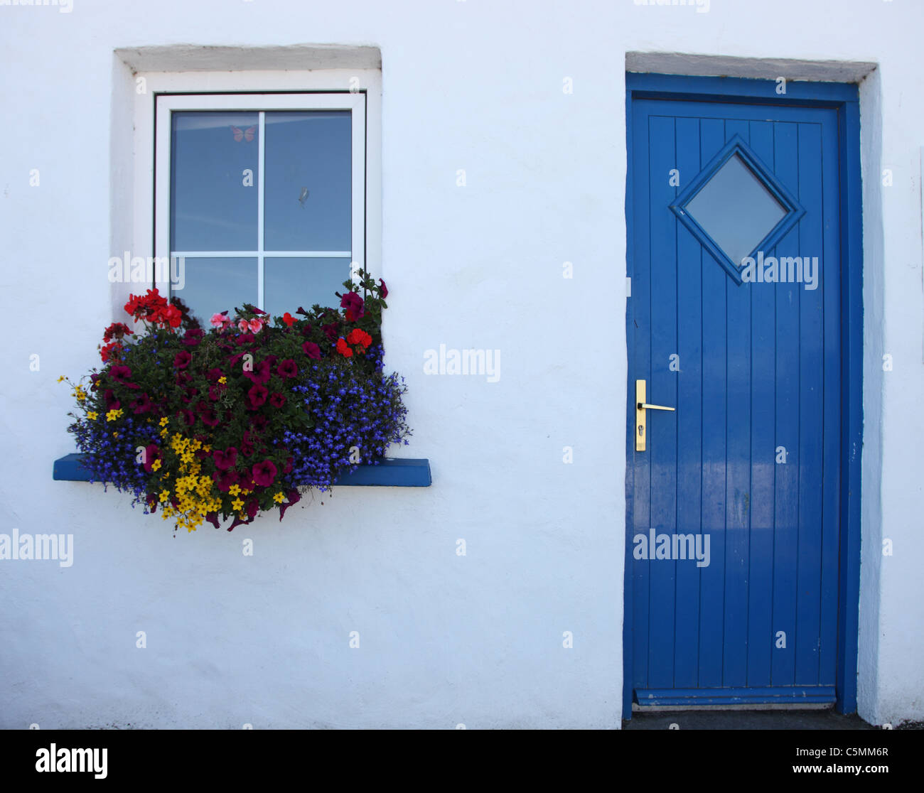 Haus im Fischerdorf Portmagee Co. Kerry, Irland Stockfoto