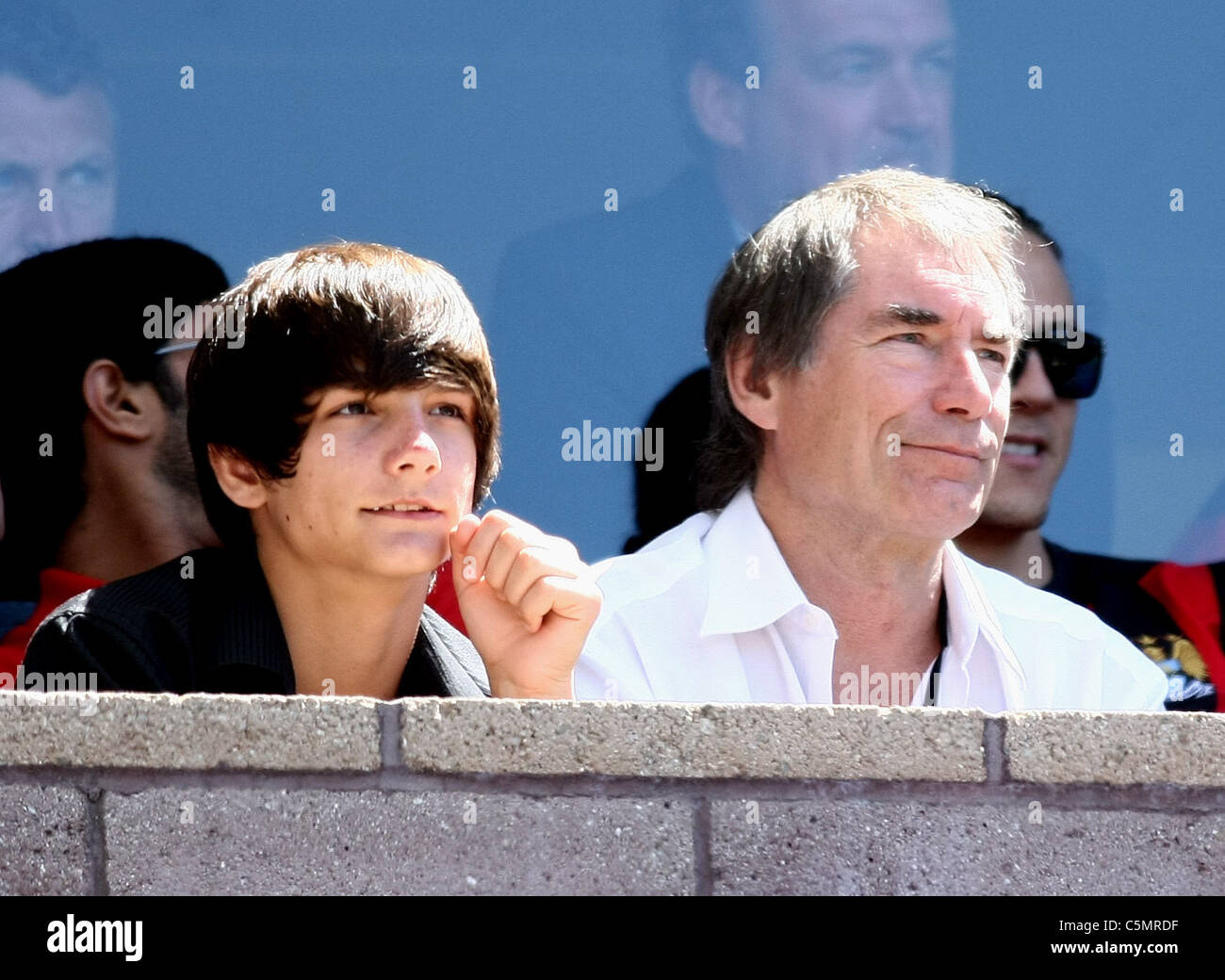 TIMOTHY & ALEXANDER DALTON ASHTON und DEMI bei LA GALAXY V MANCHESTER CITY FOOTBALL MATCH CARSON LOS ANGELES Kalifornien 23 Jul Stockfoto