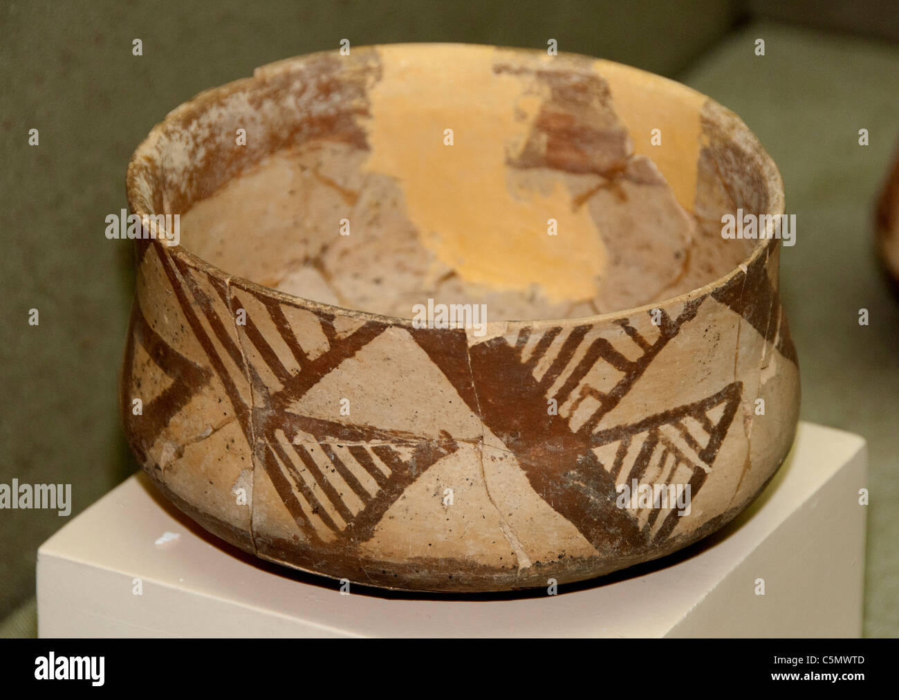 MALTE POT Baked Ton frühen Chalkolithikum, zweite Hälfte des 6. Jahrtausends v. Chr. Hacilar Burdur Türkei türkische Stockfoto