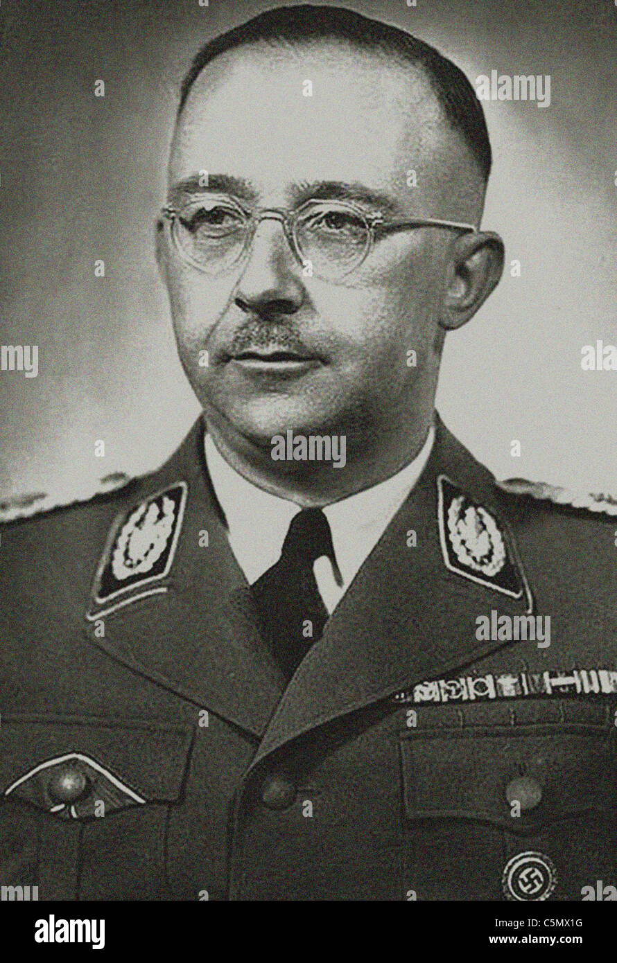 Heinrich Luitpold Himmler war Reichsführer der SS, ein militärischer Kommandant und ein führendes Mitglied der NSDAP. Stockfoto