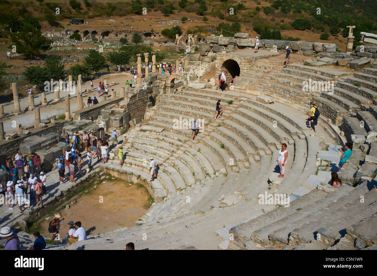 Das Odeon Ephesus-Türkei Stockfoto