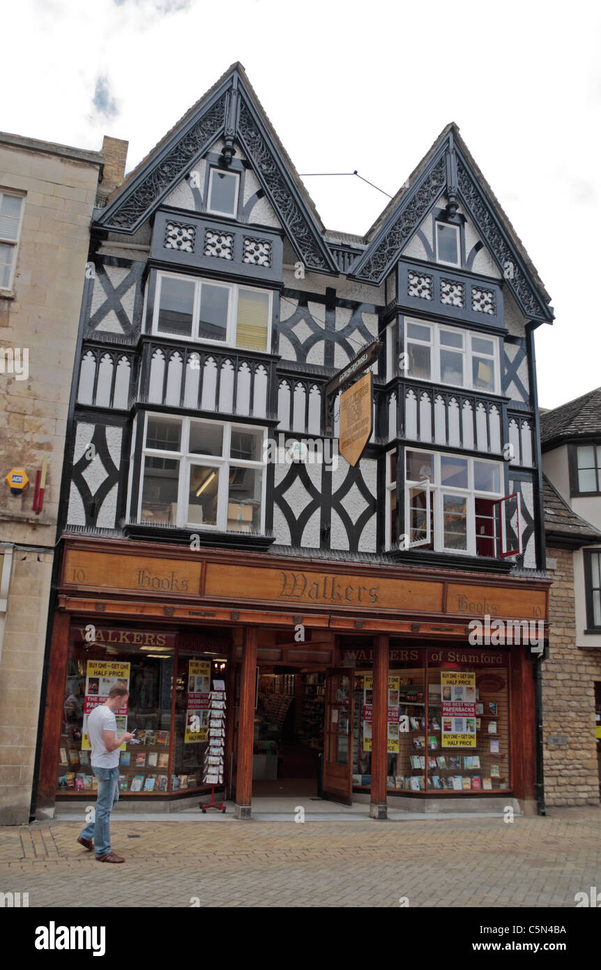Die Wanderer Bücher Buchhandlung in Stamford, Lincolnshire, UK Stockfoto