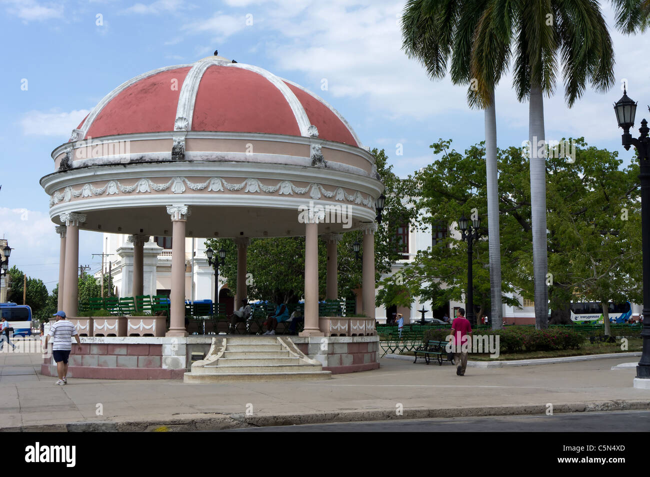 Musikpavillon im Marti Park, Cienfuegos, Kuba Stockfoto