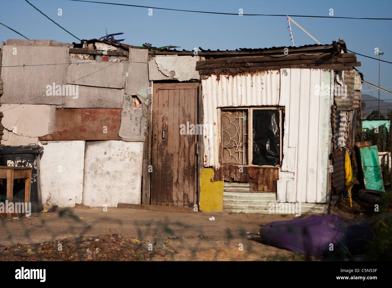 South African Township Home Stockfoto