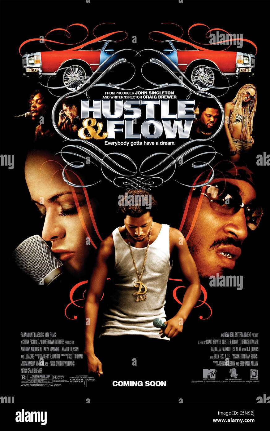 Hektik und fließen Jahr: 2005 Regie: Craig Brewer Filmplakat (USA) Stockfoto