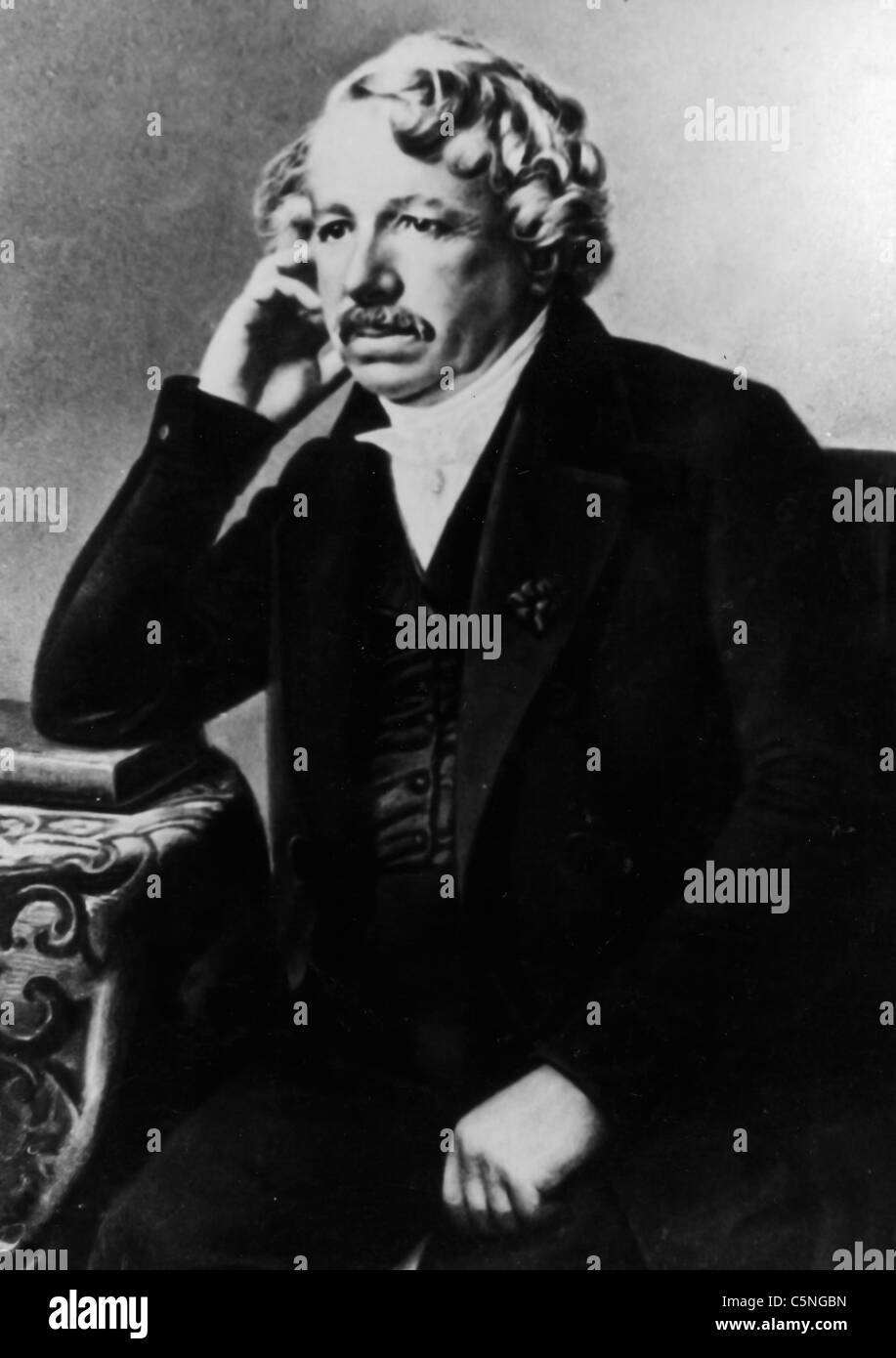 Louis Daguerre, 1837 Stockfoto