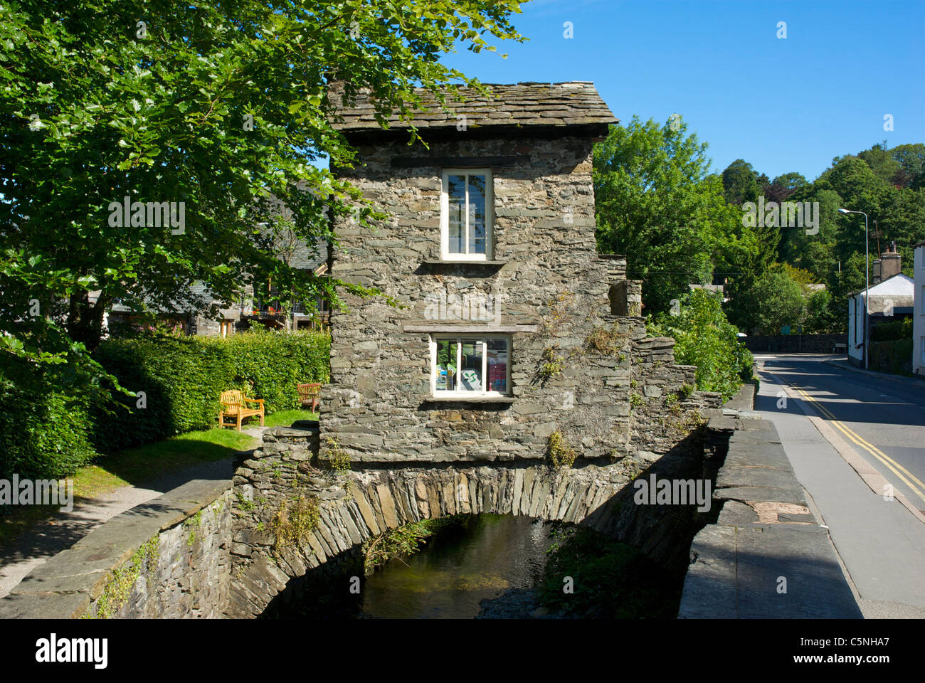 Bridge House, Ambleside, Nationalpark Lake District, Cumbria, England, UK Stockfoto