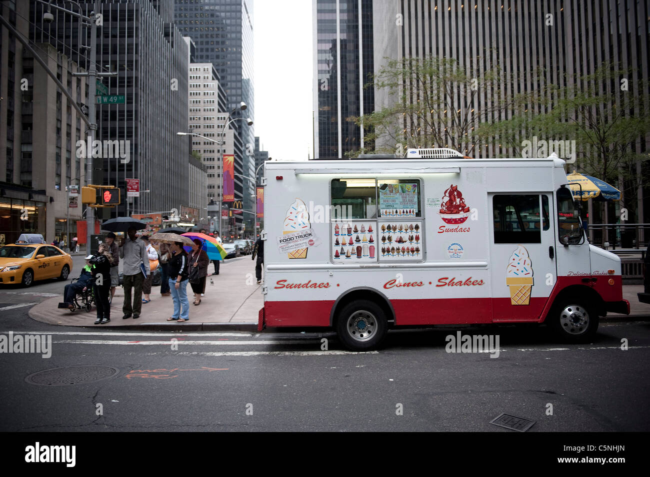 American Ice Cream van, New York City, Amerika Stockfoto