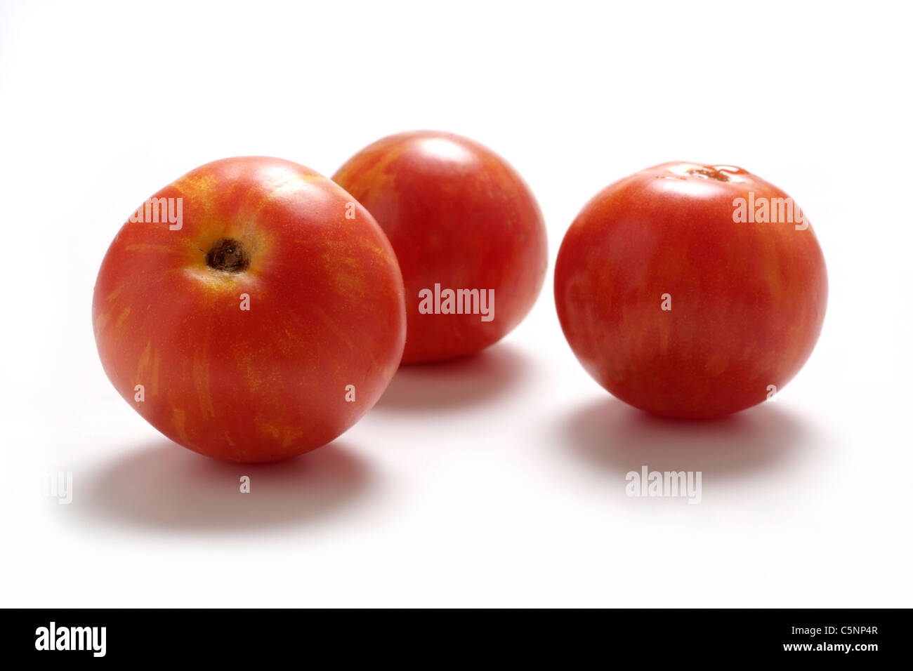 Tomatensorten: Tigerella Stockfoto