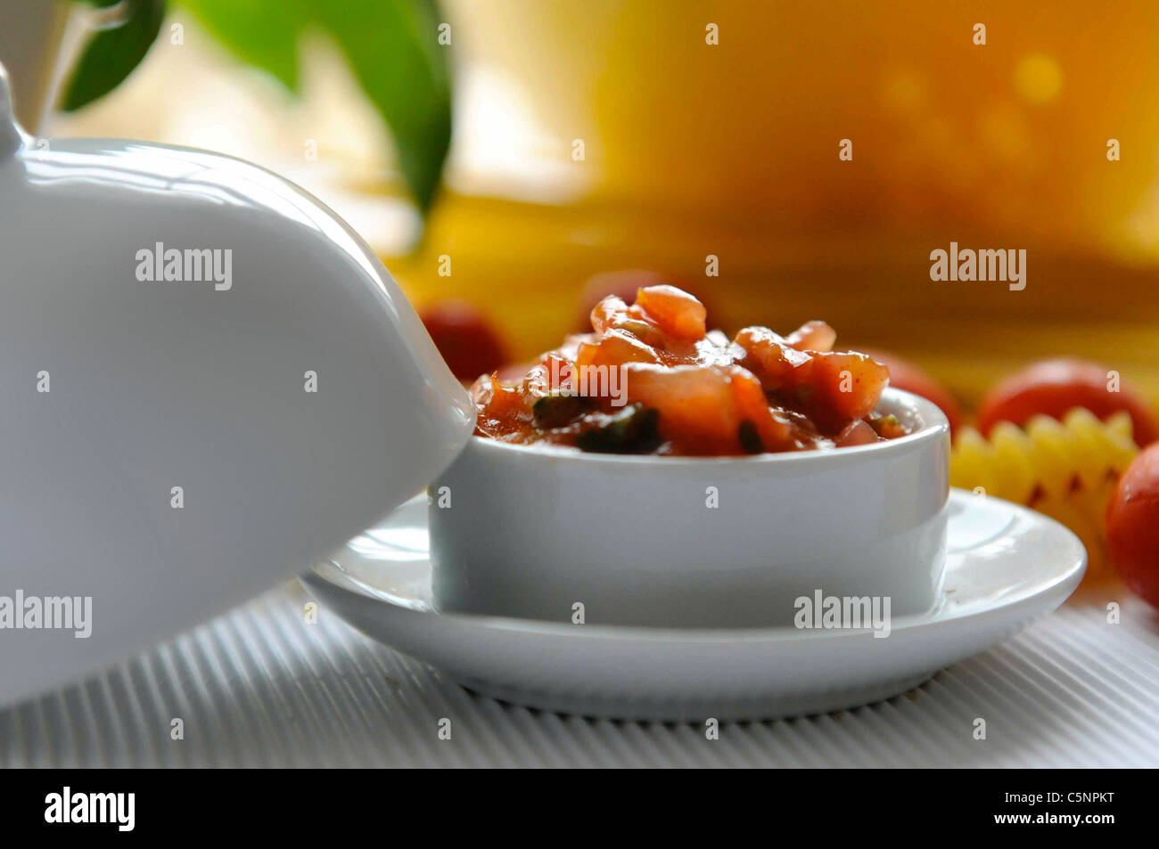 Tomaten-salsa Stockfoto