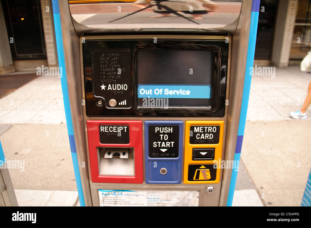Die neue MTA Bus Service Select, MetroCard Automaten, Stockfoto