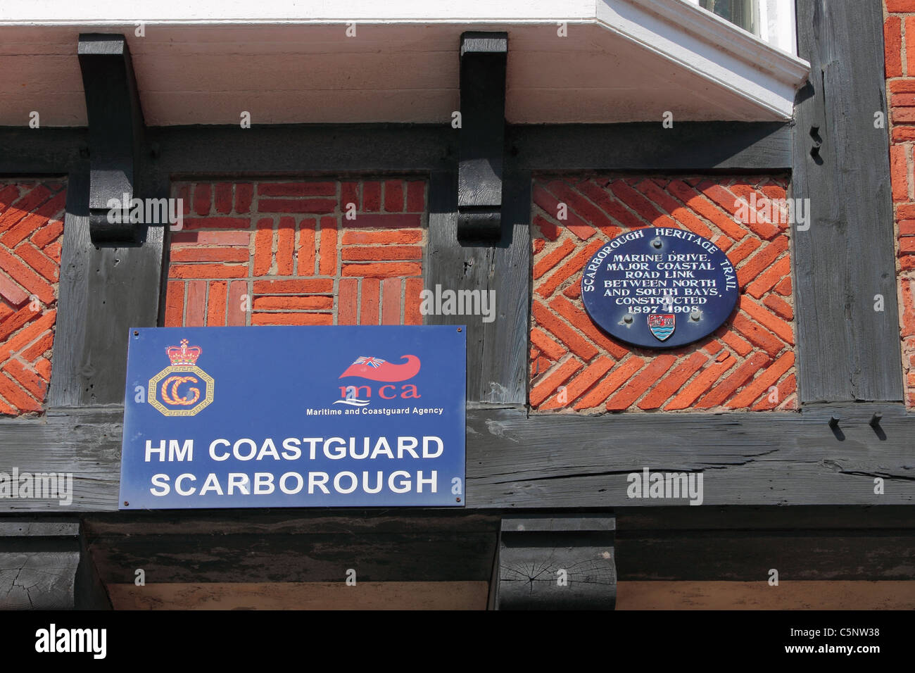 HM Coastguard Building Scarborough Stockfoto