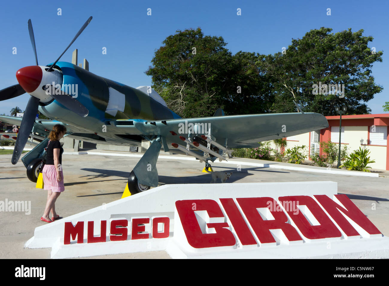 Hawker Sea Fury im Museum der Schweinebucht-Invasion, Playa Girón, Kuba. Stockfoto