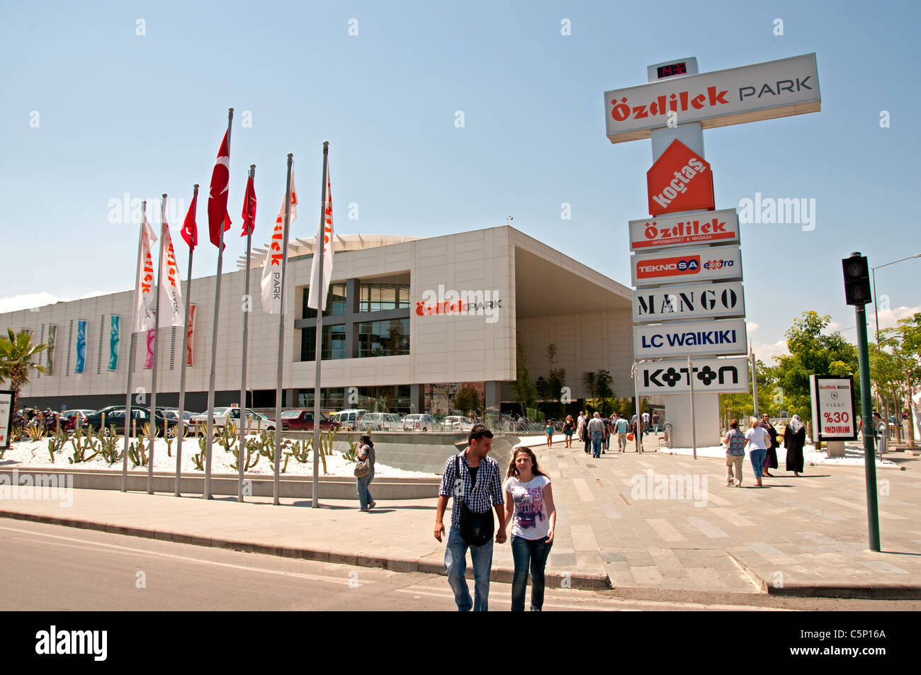 Moderne Shopping Mall Antalya Türkei Ozdilek Park Stockfoto
