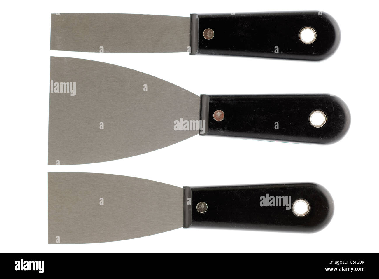 Dekoration drei Messer-set Stockfoto