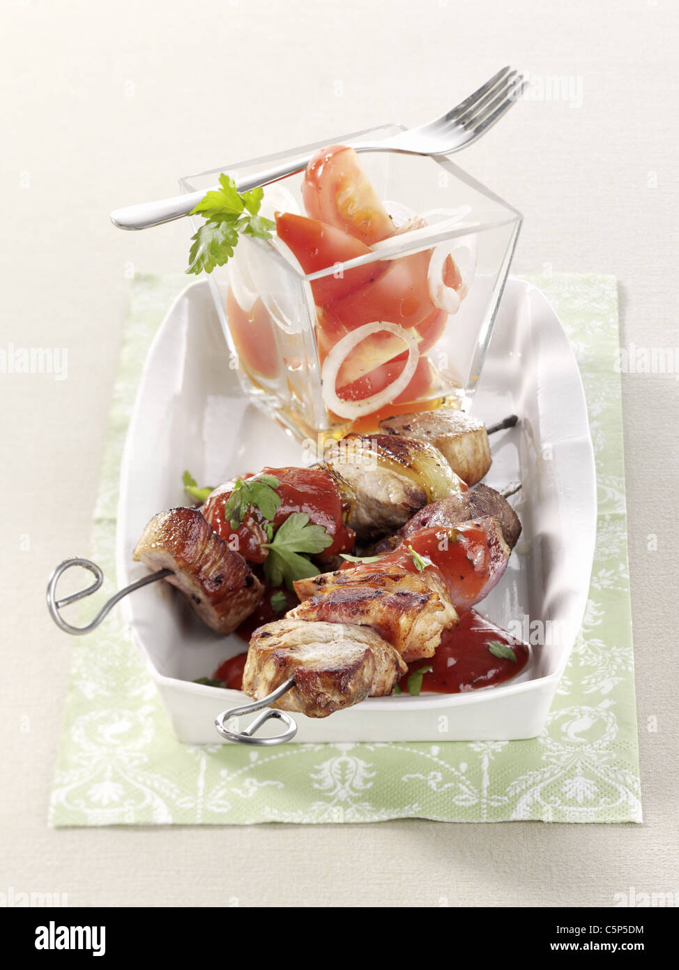 Typische Berliner Schaschlik Stockfotografie - Alamy