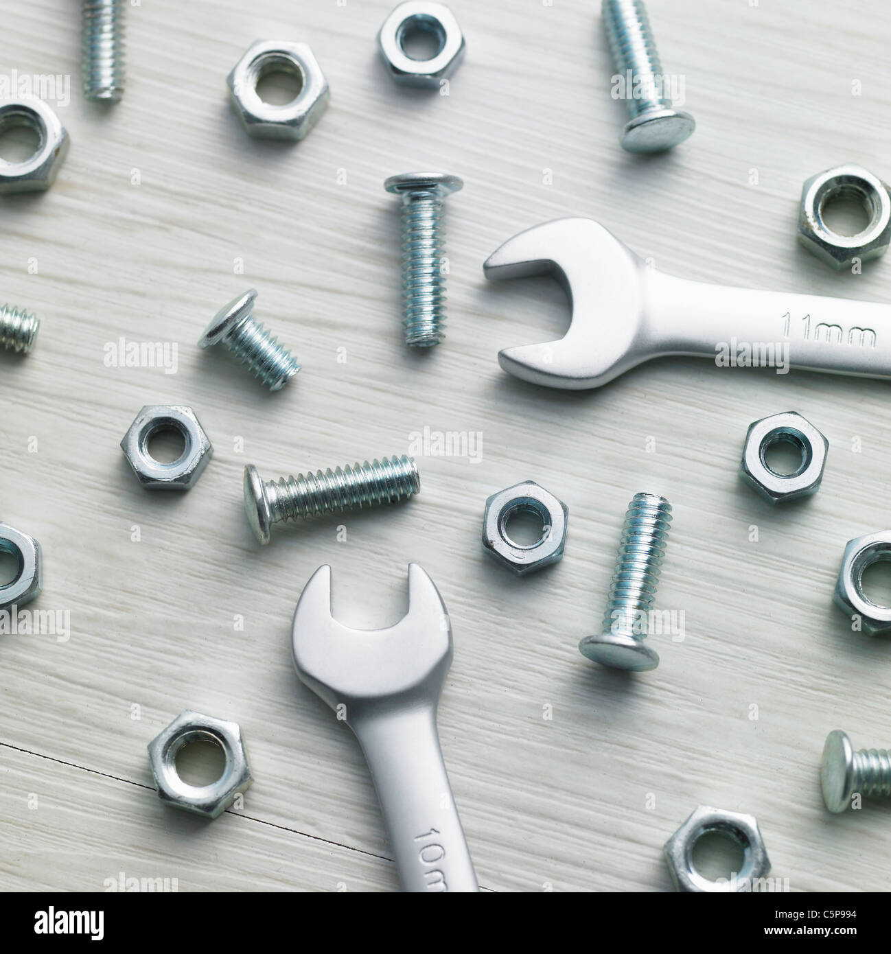 Schraubenschlüssel und andere tools Stockfoto