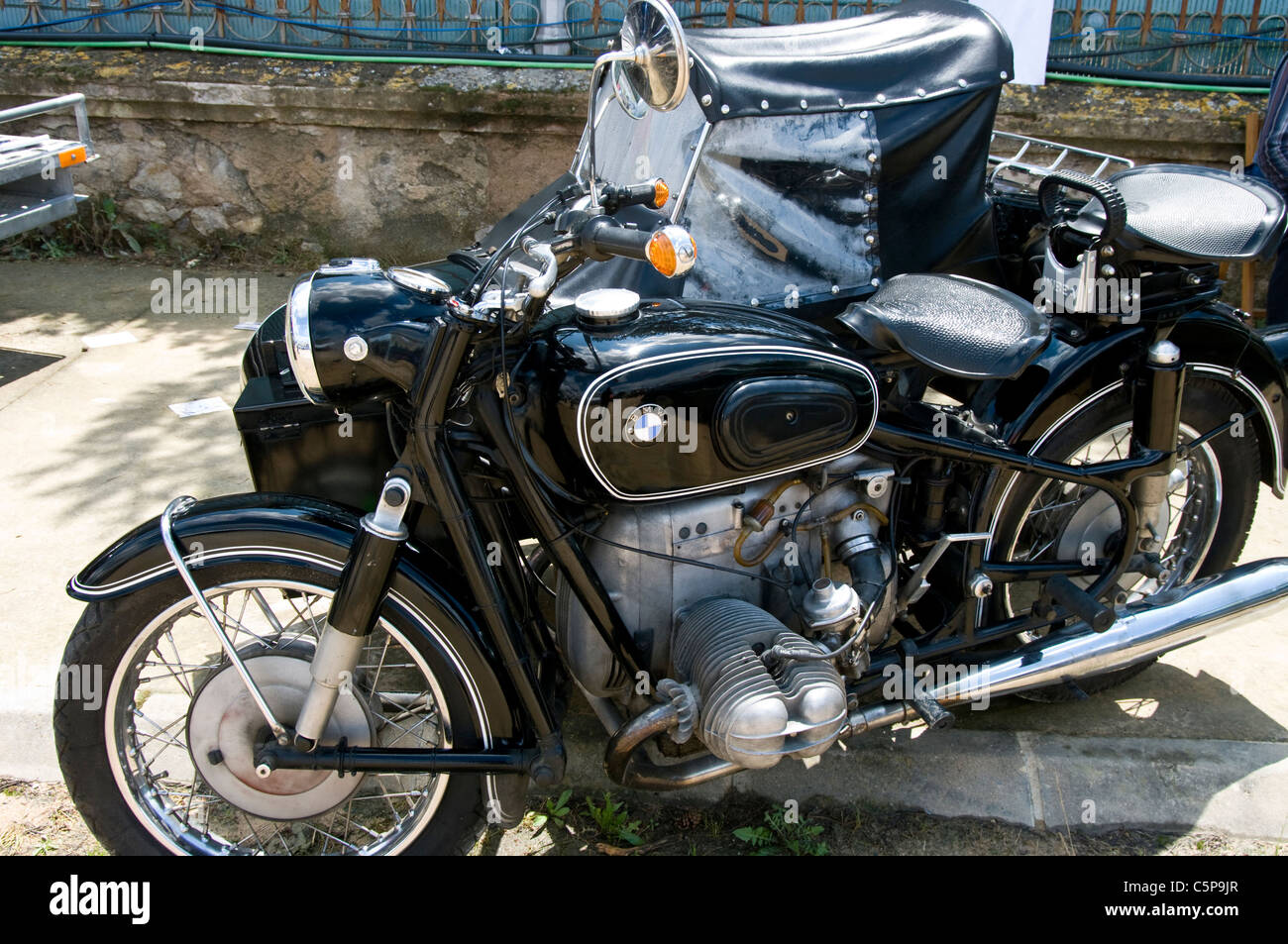 Klassische BM; W-Motorrad. Stockfoto