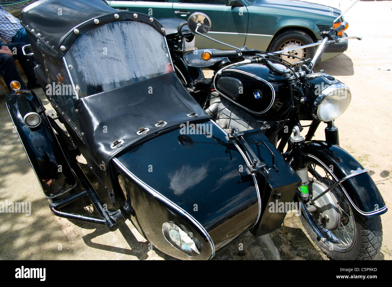 Klassische BM; W-Motorrad. Stockfoto